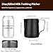 watchget Stainless Steel Milk Frothing Pitcher 20oz/600ml - Espresso Steaming Pitcher for Cappuccino, Latte Art, Coffee Machine Accessories Milk Jug Coffee Frother Cup, Black