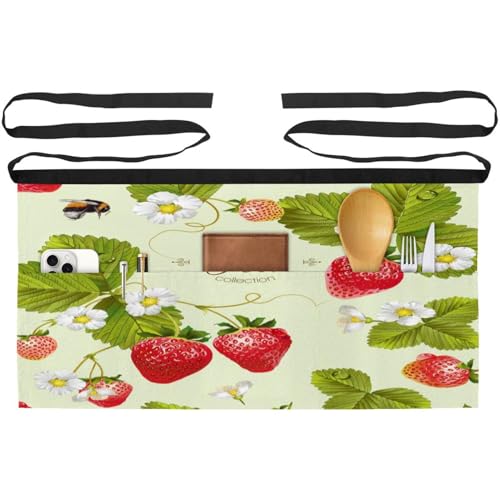 Demi-tablier de cuisine à poches pour garder ses accessoires à portée de main