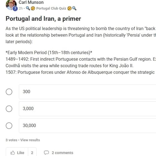 Portugal-Iran relations as the 'Stone Age Bombing' deadline looms #portugal #iran #usa #war #quiz