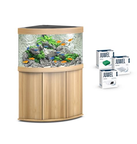 JUWEL Aquarium - Trigon 190 Kombination helles Holz Premium-Bundle