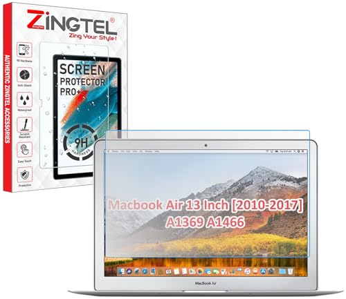 Image of Matte Anti Glare Screen Guard Compatible With Laptops With MacBook Air 13 Inch Old (2010-2017) A1369, A1466 Flexible Fiber 9H Hardness Screen Protector Not a Tempered Glass