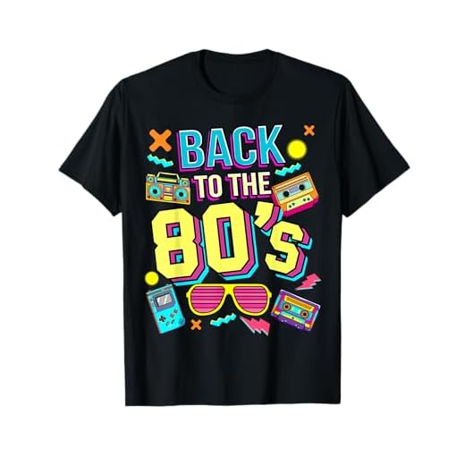 Back To 80's 1980s Vintage Retro Eighties Disfraz Fiesta Camiseta