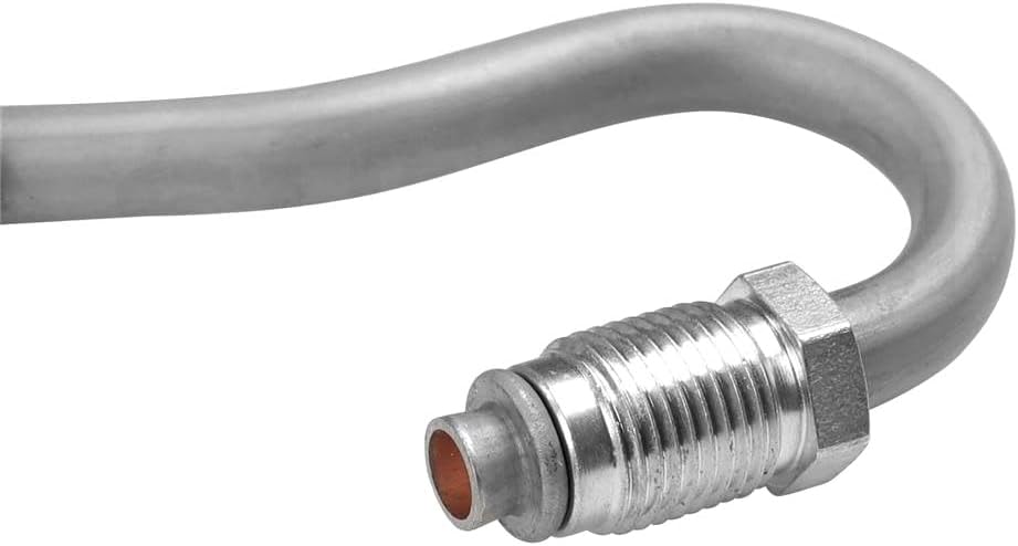 1PCS Black Rubber Pump To Hydroboost Power Steering Pressure Line Hose Assembly Fits Chevrolet Astro 1996-1999, GMC Safari 1996-1999