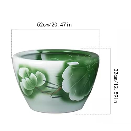 Miniatura 2 de Acuario Tanque De Peces De Cerámica Tanque De Agua Piscicultura Balcón Lirio De Agua Tanque De Loto Patio Al Aire Libre Tanque De Porcelana Tanque De Peces Decoraciones De Tanque De Peces