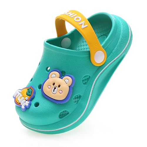 ZYLDK Zuecos para Niños Zuecos Unisex Niños Sandalias de Playa Antideslizante Respirable Piscina Jardín Zapatos Abierta de Verano Chanclas Sandalias Ligeras