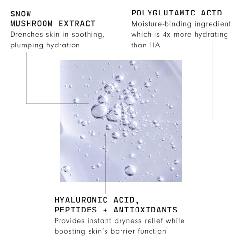 Image of Versed Moisture Maker Hydrating Hyaluronic Serum - Lightweight Face Serum for Dry Skin With Moisturizing Polyglutamic Acid + Snow Mushroom Extract for Soothing + Plumping Hydration Day & Night (1oz)