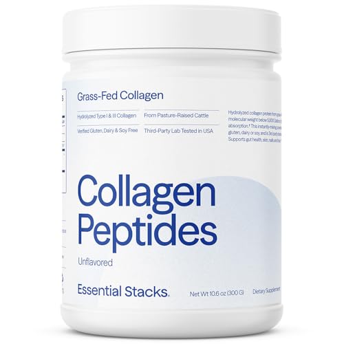 Essential Stacks Collagen Peptides Powder (from Grass Fed Cattle) -