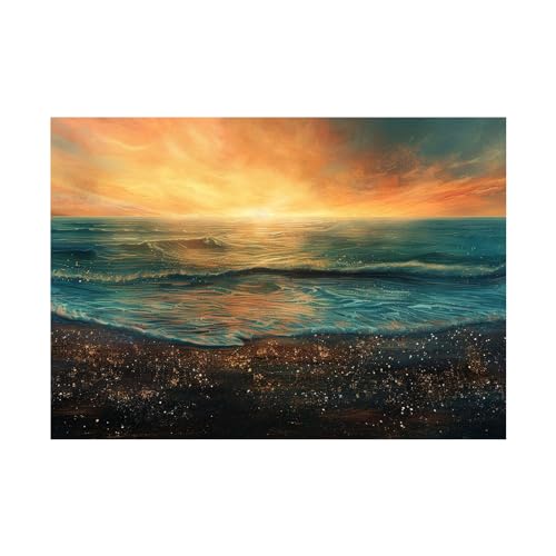 Tableau decoration murale salon coucher de soleil pour une ambiance zen de cuisine