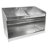 Extreme Max 5001.6056 Deluxe Dual Aluminum Helmet Bay Shelf Holder Storage Cabinet Organizer for Enclosed Race Trailer, Shop, Garage, Storage