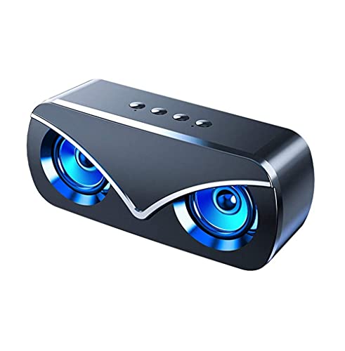 SMSOM Altavoz Bluetooth, 20H Música, Sonido HD de Cristal más Alto, Altavoz de Bluetooth Portátil Mini Premium, Negro