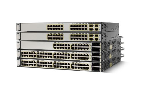 Image of Cisco WS-C3750-48TS-E Catalyst 3750-48TS-E 10 /100 48-Port Switch