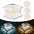 EXCMARK Solar Lights for Fence Post Cap Outdoor Deck Lights Waterproof 6 Pack for 4x4/6x6 Wooden/Vinyl Posts Two Light Modes Warm/Cool White Decor for Garden Deck Patio. (White, 4 Pack)
