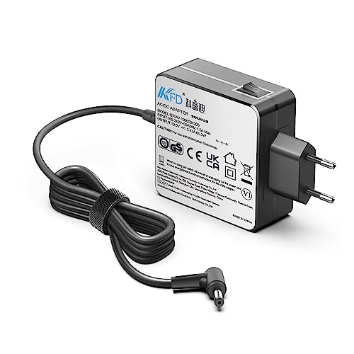 KFD 65W Adaptador de Fuente de alimentación Cargador para ASUS VivoBook F510UA F510U F510 15 X540SA F512FA F512DA F512F F512D F512 X512FA X512F X512DA F510QA F510Q F556U F556UA Q302L Q503U 19V 3,42A