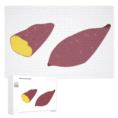 サツマイモ さつまいもジグソーパズル 木製 キャラクター パズル 壁飾り 減圧 レジャー 初心者向け 子供 誕生日 プレゼント1000 PCS