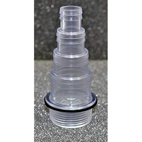eco-filtration 1.25" BSP 4 STEPPED HOSETAIL CLEAR KOI FISH POND TANK PUMP FILTER PIPE FITTING Cover