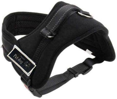 RvPaws Dog Chest Belt, No-Pull Reflective Breathable Adjustable Pet Vest with Handle for Outdoor Walking - No More Pulling, Tugging or Choking Dog Harness K-9 (Large, Print)