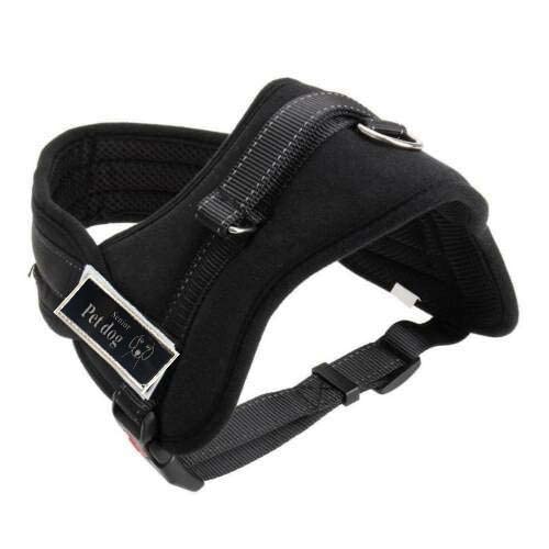 RvPaws Dog Chest Belt, No-Pull Reflective Breathable Adjustable Pet Vest with Handle for Outdoor Walking - No More Pulling, Tugging or Choking Dog Harness K-9 (Large, Print)