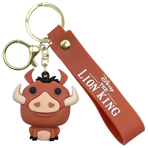 Llavero Pumba, Llavero El Rey León, Llaveros Dibujos Animados, Colgante De Pumba Rey León, Porta Llaves Pumba, Compatible Con Disney, Longitud 5 Cm, Silicona