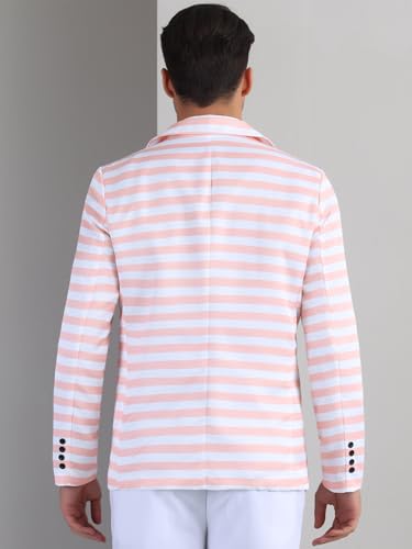 Lars Amadeus Striped Sport Coats for Men's Formal Notch Lapel Stripes Suit Jacket Single Breasted Prom Blazers3