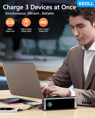 Keoll P6 Portable Charger 40000Mah Power Bank thumb #4