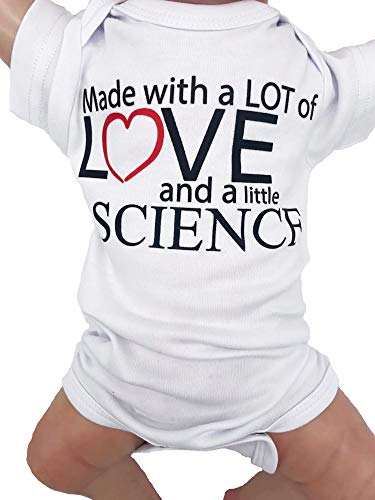 Made with Love and Science Outfit for IVF Baby, In Vitro, Surrogate Miracle Babies, Unisex Worth the Wait Shirt, Pregnancy Announcement, Unisex Baby Clothes3