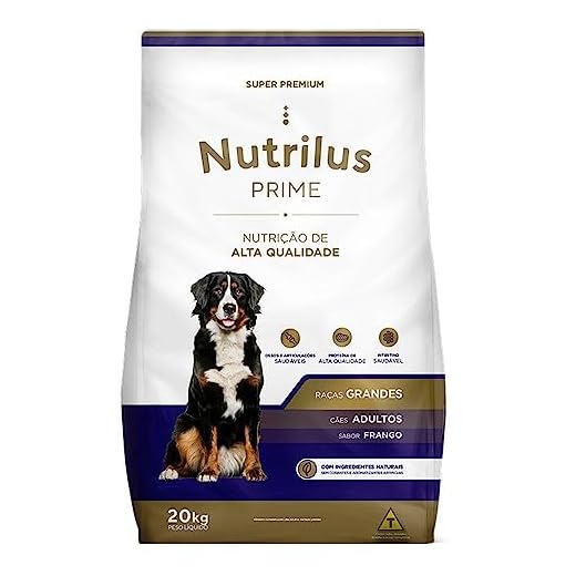 Ração Seca Nutrilus Prime Frango para Cães Adultos de Raças Grandes - 20 Kg
