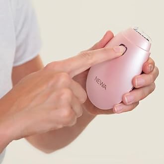 NEWA Face Lifting Device Radio Frequency Facial and Neck RF Skin Tightening Sculpting Anti Aging - FDA Cleared (Light Pink)