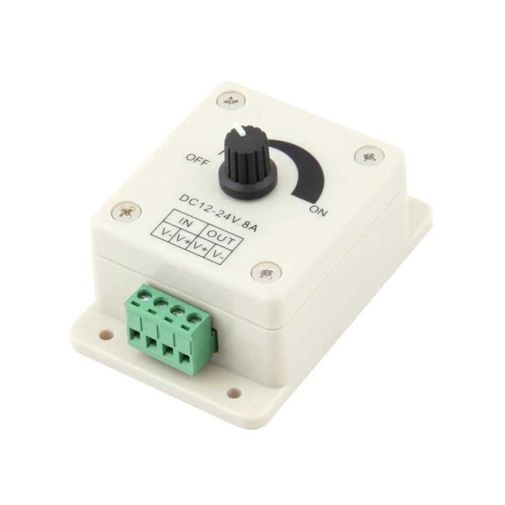 Variateur LED 12V 24V avec régulateur de vitesse et puissance 8A
