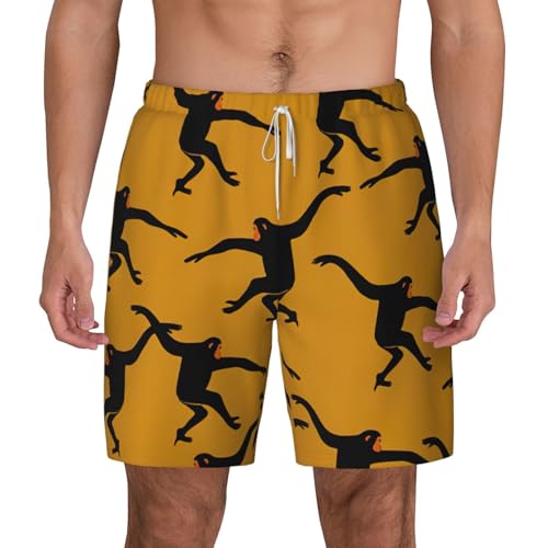 Short de bain noir Gibbon double couche pour éviter les frottements inconfortables