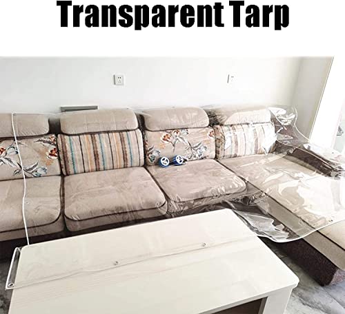 Cubierta protectora multiusos de lona transparente impermeable para techos y exterior 6