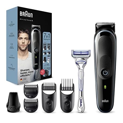 Braun Regolabarba Tagliacapelli Uomo Rasoio Incluso, Rifinitore Barba, 7 in 1