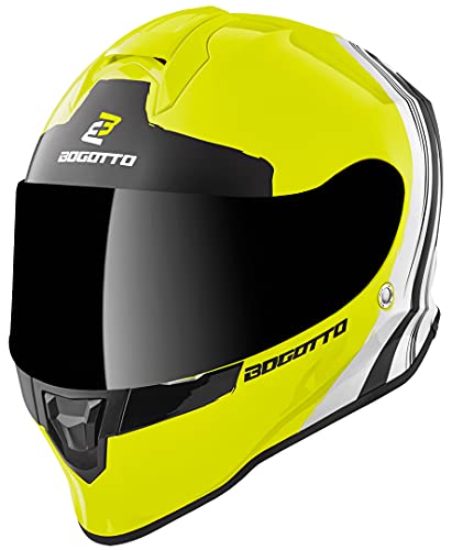Bogotto V151 Wild-Ride Casco, giallo/nero/bianco, L