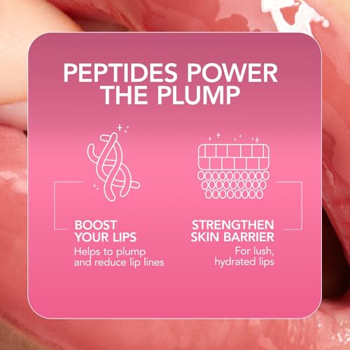 Buxom Plump Shot Peptides Lip Serum, Celestial Nude