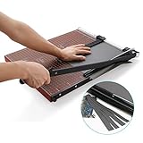 Nictemaw Paper Cutter, A3 Guillotine Heavy Duty Paper Trimmer for Card& Photos, Wide Use for Office, School, Home (A2-A7), 12-Sheet Capacity - Image 5