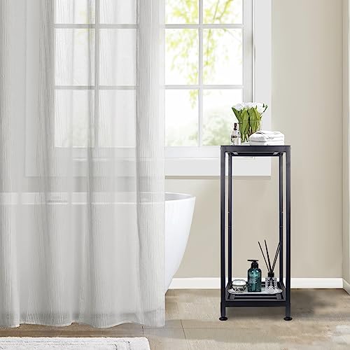 Image of Lilybud--lily Plant Stand Indoor Outdoor Heavy Duty Wrought Iron Pedestal Stands Metal Plant Stand Decorative Flower Stand for Patio Garden Deck Living Room