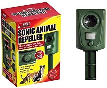 DGI New PIR Motion Sensor Ultrasonic Cat Fox Repeller Garden Animal Scarer Deterrent