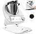 Produktbild für Thermomix TM6 / TM5 Gleitbrett Acryl, Rollbrett für Thermomix Vorwerk Küchenmaschine TM6 TM5 Zubehör Unterlage Brett, Hochwertiger Gleiter aus Premium Acrylglas für Thermomix, Weiß Hochglanz