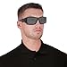Oakley mens OO9081 Oil Rig Rectangular Sunglasses, Polished Black/Black Iridium Polarized, 28 mm