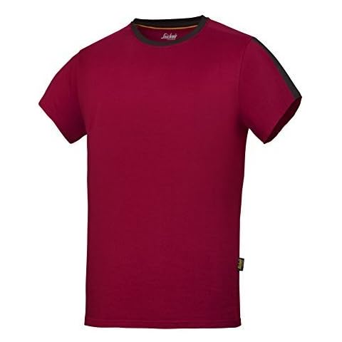 Snickers AllroundWork T-Shirt (Large 43", Chilli Red/Black) Cover
