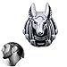 WLXW Altägyptischer Mythos Anubis 925 Sterling Silber Ohrringe, Herren- und Damenmode Wolfskopfnieten, Hypoallergen-Prom-Modeaccessoires-Spezialgeschenke,1pcs