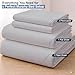 Cottington Lane Silver Grey Sheets for Murphy Bed Mattress, 4 Piece Premium 1800 Ultra Soft Brushed Microfiber Full Size Wall Bed Sheet Set, 6-10 Inch Deep Pocket with All-Around Elastic