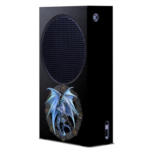 Xbox Series S Skin Anne Stokes Solstice d'hiver Noël Dragons Enveloppement de Console