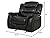 GDFStudio CHRISTOPHER KNIGHT HOME Great Deal Furniture Merit Black Leather Recliner/Glider Chair from Great Deal Furniture