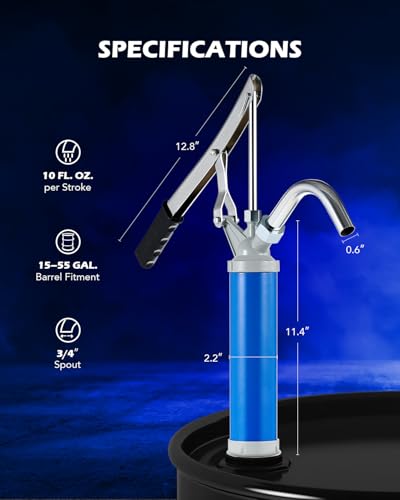 Image of OMT Lever Action Barrel Pump with Telescoping Suction Tube