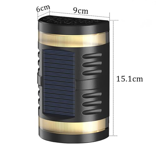 Iluminación para exteriores en terrazas y patios con apliques solares de diseño moderno 4