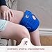 KARM Kids Knee Brace - Osgood Schlatter Knee Brace Youth for Kids, Sports, Pain, Arthritis, Patella, Meniscus Tear, MCL, ACL - Adjustable Compression Support for Child, Boys & Girls (Blue)