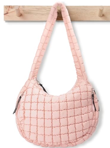 Image of Puffer Tote Bag for Women Large Quilted Crossbody Bag Quilted Carryall Bag Soft Puffy Hobo Handbags Puff Purse Shoulder Bag