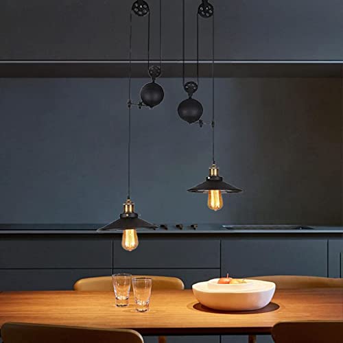 Lampe suspendue vintage 2 lumières pour éclairer efficacement une salle à manger