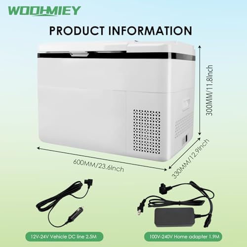 Image of Portable Freezer,12 Volt Car Refrigerator, Fast Cooling Low Noise Fridge Cooler, -13℉~68℉, Car Cooler, 12 /24V DC and 100-240V AC for Outdoor, Camping, RV, Truck, Boat (20 L)