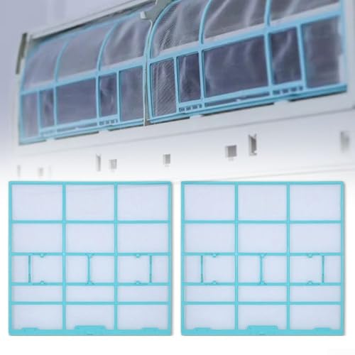 2 filtros de aire acondicionado no tejidos, malla de filtro de salida de aire acondicionado, malla de filtro de red de ventilación de aire acondicionado (29.7 x 28)